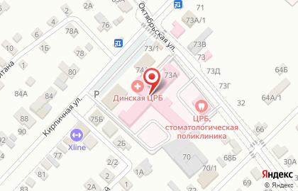 Страховая компания Капитал Медицинское Страхование на ​Кирпичной на карте