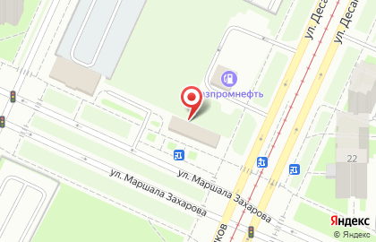 Дюша на улице Маршала Захарова на карте