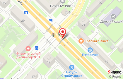 Бэгин в Автово на карте