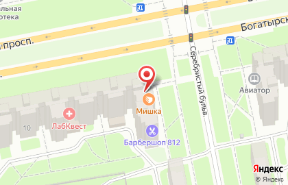 Пекарня Мишка Bakery на Богатырском проспекте на карте