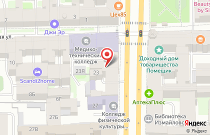 Стрелец на Измайловском проспекте на карте