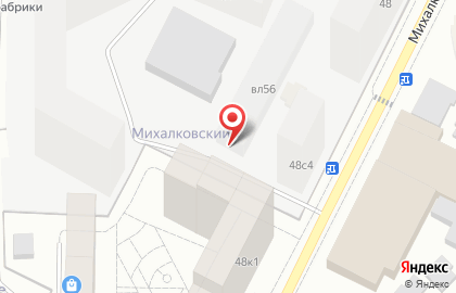 На Михалковской в Головинском районе на карте