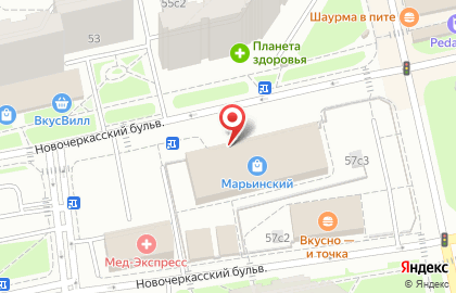 Магазин кондитерских изделий Красный Октябрь на метро Марьино на карте