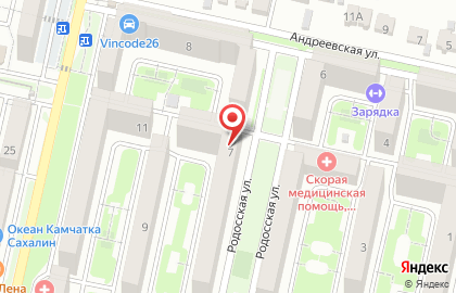 Продуктовый магазин в Ставрополе на карте