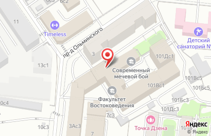 Московская Международная Академия в Москве на карте
