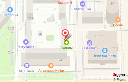 Аптека ФармСибКо в Советском районе на карте