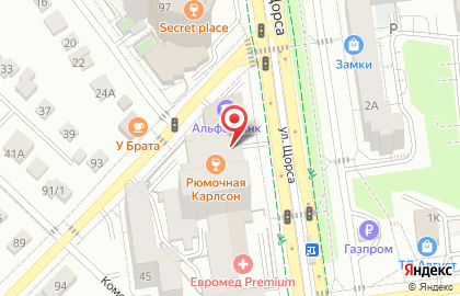 ВВЕРХ на карте