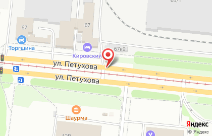 ООО УК Мегатэкс на улице Петухова на карте