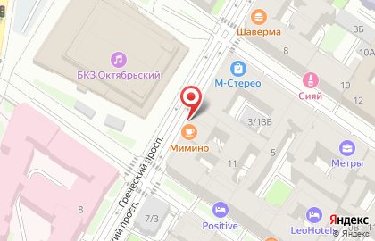 Студия маникюра и педикюра Lucky nail на Греческом проспекте на карте