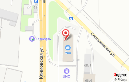 Автосервис Uno на Климовской улице на карте