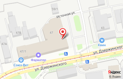 Оптово-розничная компания Планета света на улице Дзержинского на карте