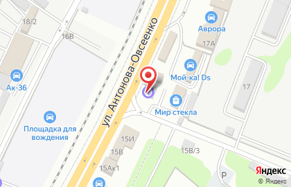 Шиномонтажная мастерская на ул. Антонова-Овсеенко, 17/2 на карте