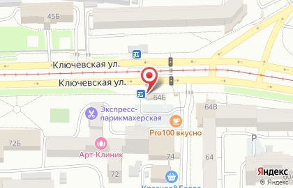 Продовольственный магазин Янта на Ключевской улице на карте