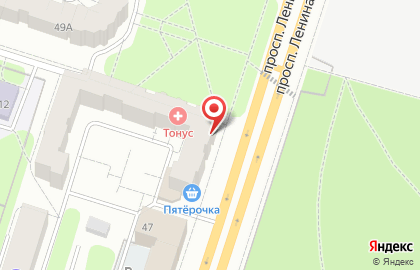 Магазин Территория тканей на проспекте Ленина на карте