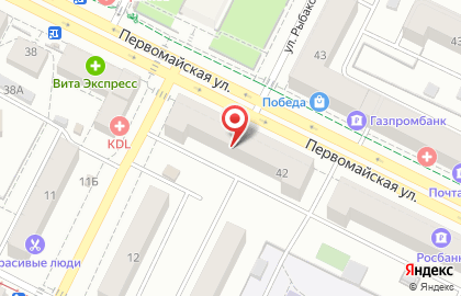 Магазин Сладкоежка на Первомайской улице, 42 на карте