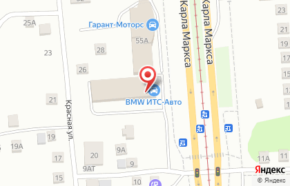 Автосалон BMW на улице Карла Маркса на карте