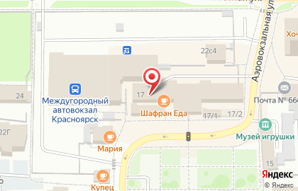 Продуктовый магазин на Аэровокзальной, 17/7 на карте