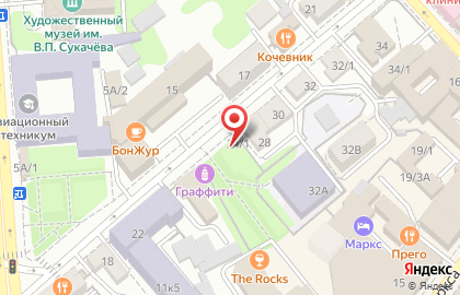 Аарон на улице Горького на карте