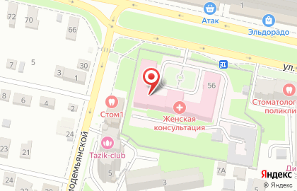 Пензенский городской родильный дом в Ленинском районе на карте