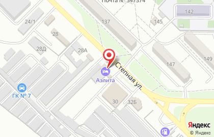 Отель Аэлита в Ростове-на-Дону на карте