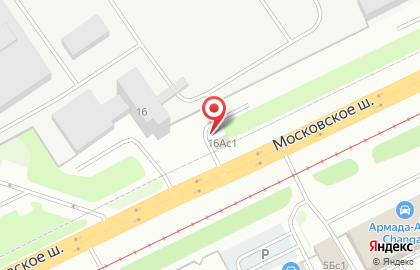 Трек на Московском шоссе на карте