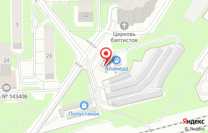 Служба доставки еды Omnom на карте