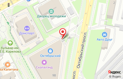 Магазин Табачный клуб на Октябрьском проспекте на карте