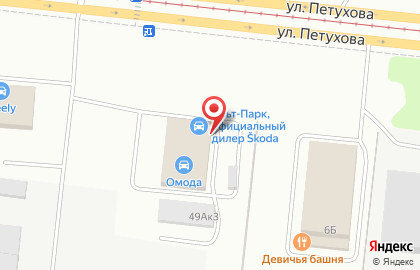 Альт-Парк в Кировском районе на карте