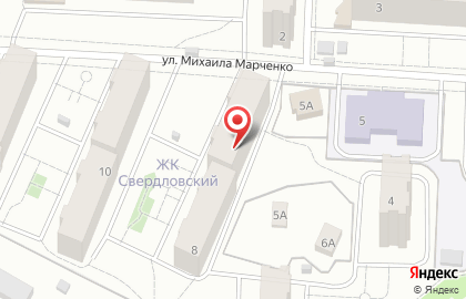Магазин цветов на ул. Михаила Марченко, 8 на карте
