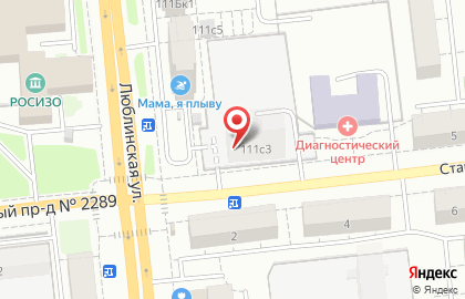 Салон красоты София на Люблинской улице на карте
