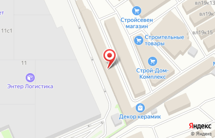Магазин отделочных и строительных материалов, ИП Горячев Р.С. на шоссе Энтузиастов на карте