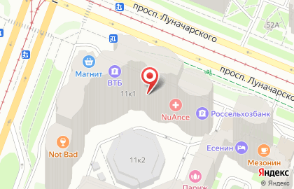 Магазин цветов Цветовик на проспекте Луначарского на карте