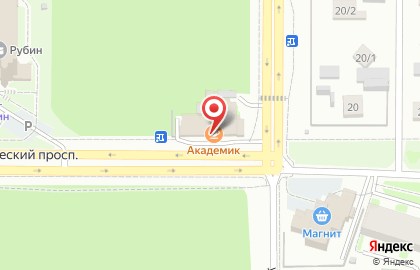 Кафе Академик на карте