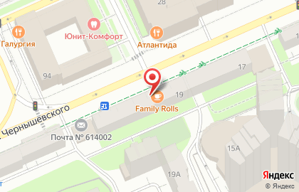 Суши-бар Суши Wok на улице Чернышевского на карте