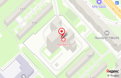 Многопрофильный медицинский центр АрсВита на метро Московская на карте
