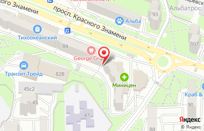 Салон-парикмахерская Ника на проспекте Красного Знамени на карте