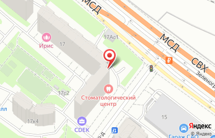 Мастерская бытовых услуг на Зеленоградской улице на карте