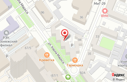 Общественное благополучие Воронежа, некоммерческое партнерство на карте