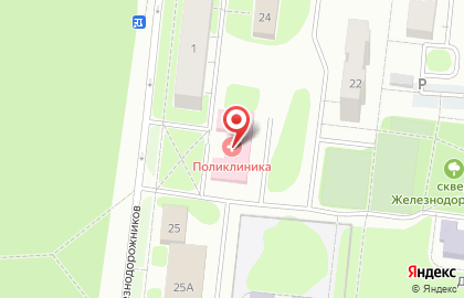 Городская поликлиника Областная больница №3 в Тобольске на карте