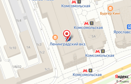 Магазин Красная машина на Комсомольской площади на карте