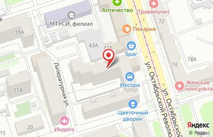 Студия красоты Dfly на улице Октябрьской Революции на карте