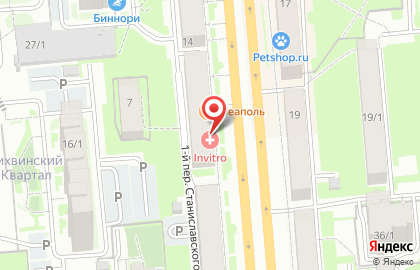 Кондитерский магазин Неаполь на улице Станиславского на карте