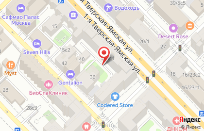Болеро на 1-й Тверской-Ямской улице на карте