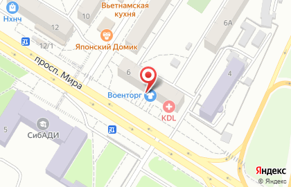 Торгово-сервисная компания Фаворит в Советском районе на карте