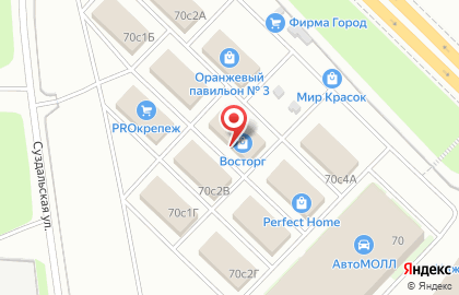 Кабинет наращивания ресниц на Суздальской улице на карте