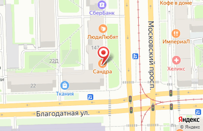 Кофе-бар Etlon coffee на Московском проспекте на карте