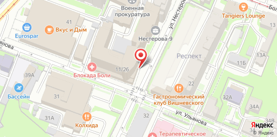 Клиника Блокада боли Нижний Новгород на карте