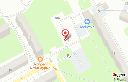 Продуктовый киоск в Индустриальном районе на карте