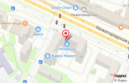 Автостандарт на Нижегородской улице на карте