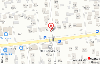 Продуктовый магазин в Ставрополе на карте